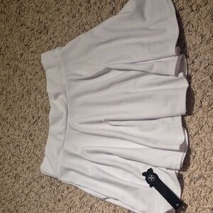 Chic White Skater Skirt - XXL